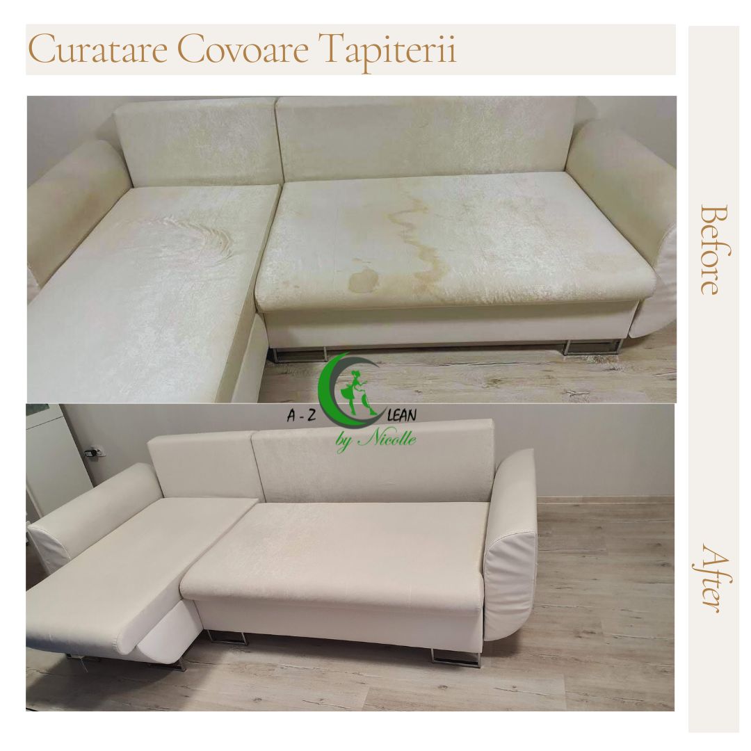 Canapea crem - Restaurare completă a aspectului